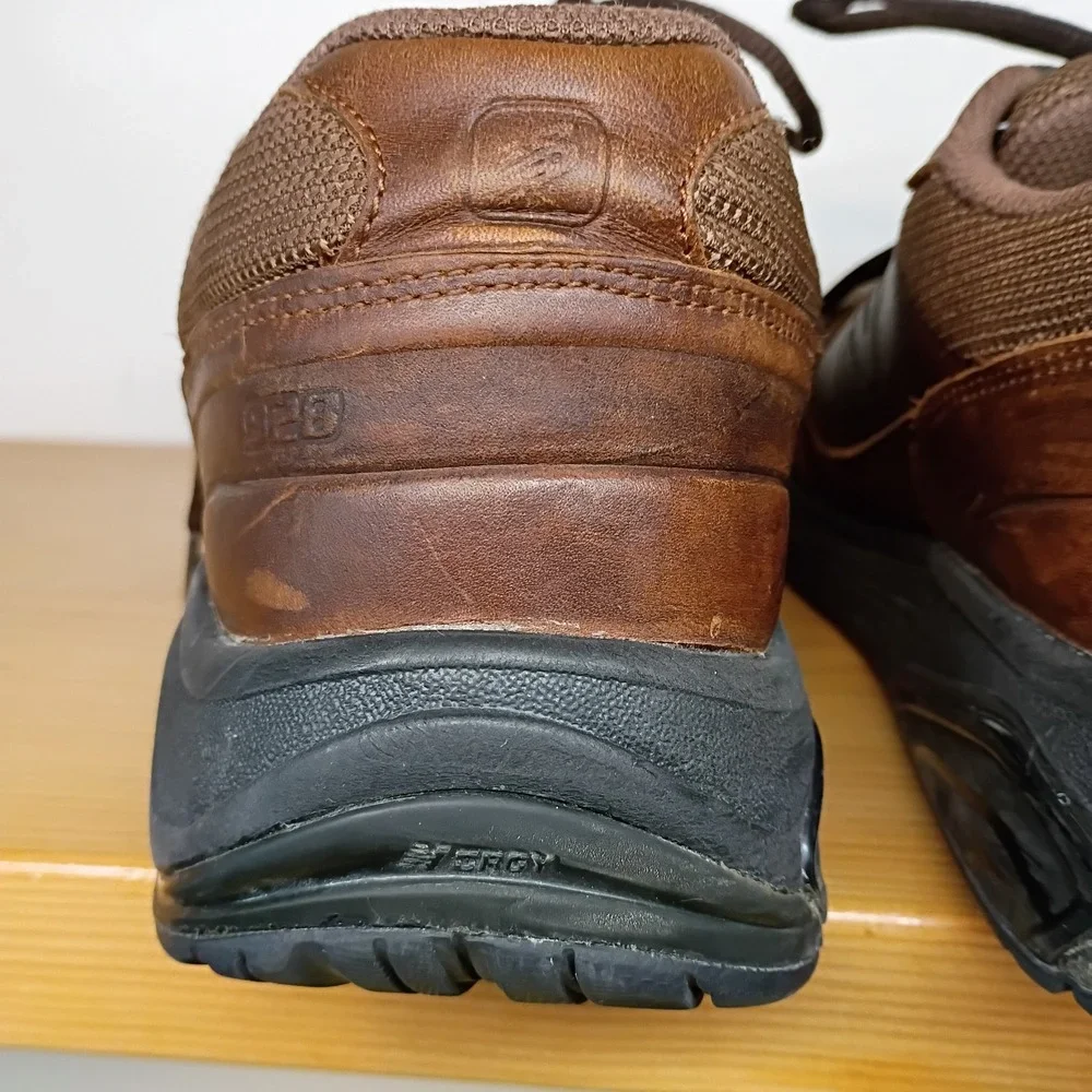 New Balance 928 Walking Shoes Mens Size 11 D Brown Leather Rollbar‎ MW928BR